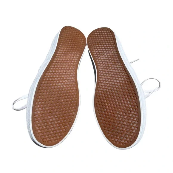 VANS Light Gray and White Casual Sneakers Size 6 - Picture 8 of 9